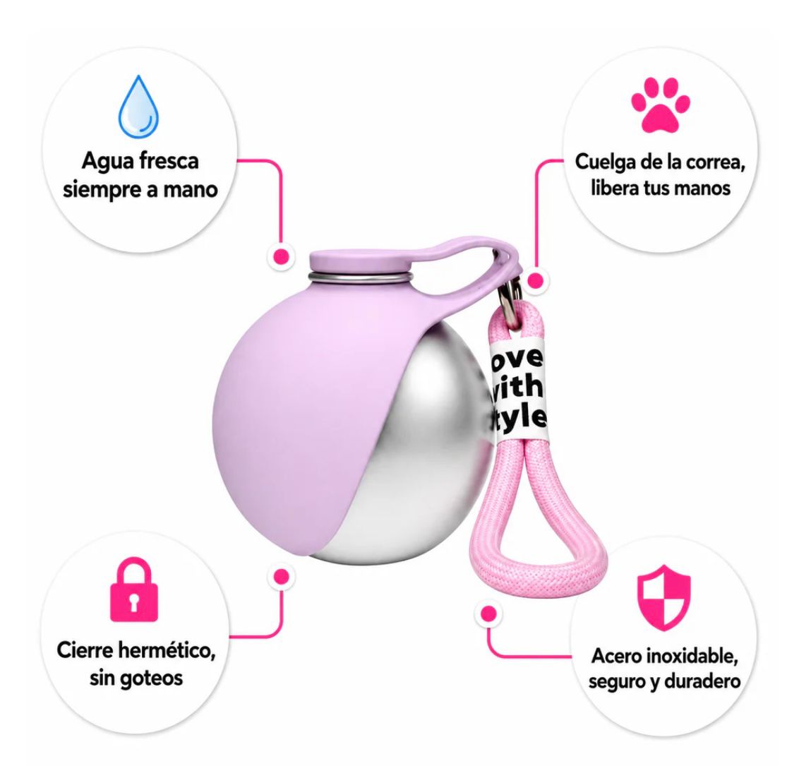 Botella de agua portátil