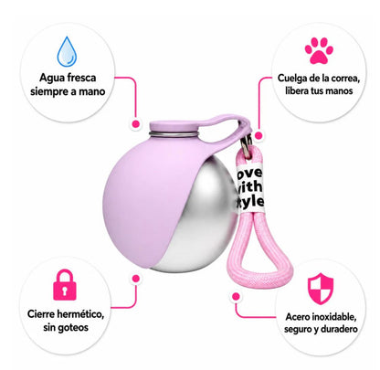 Botella de agua portátil
